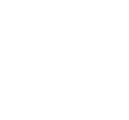 Stopwatch with a lightning bolt, signaling speed or fast timing