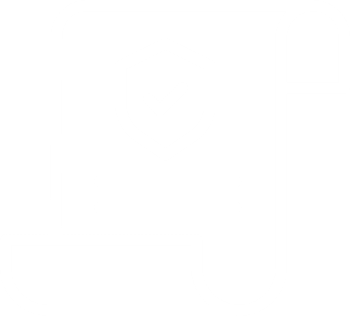Verified certificate icon: a rolled scroll with a shield and a checkmark, plus lines implying text