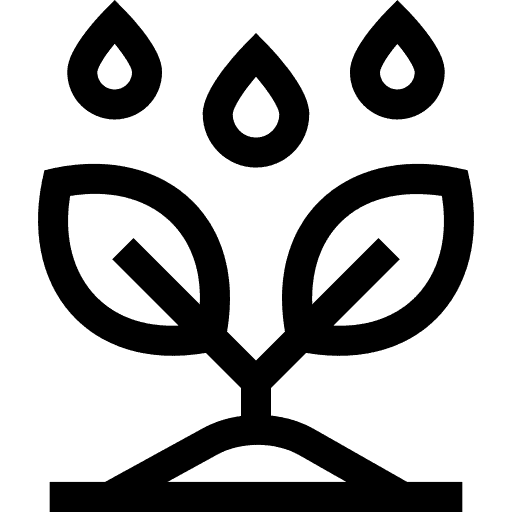 leaf and water icon